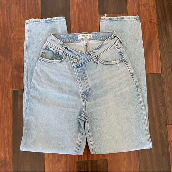 Abercrombie & Fitch The Dad High Rise Curve Love jeans - Picture 1 of 4